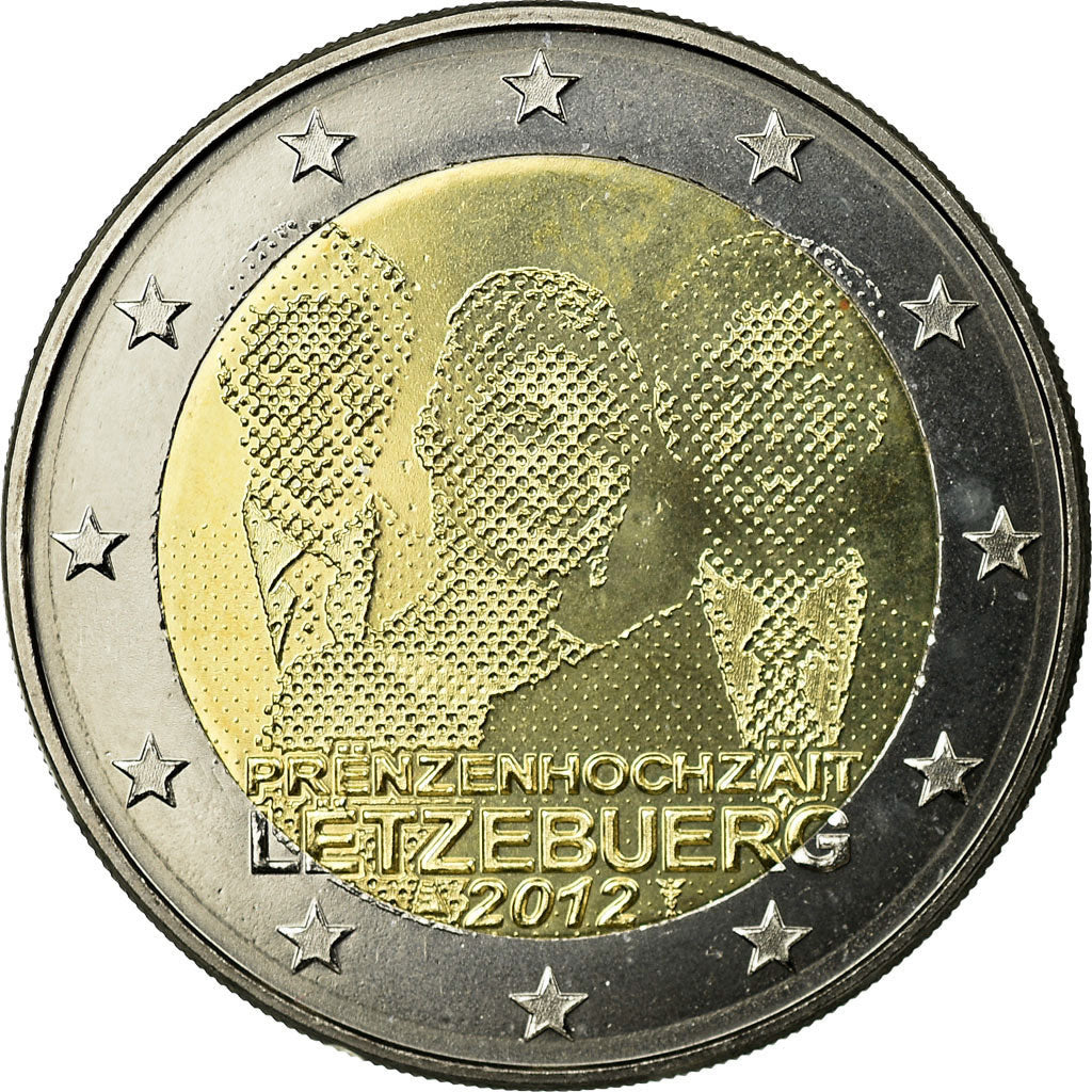 Luxembourg, 2 Euro, 2012, AU(55-58), Bi-Metallic, KM:120