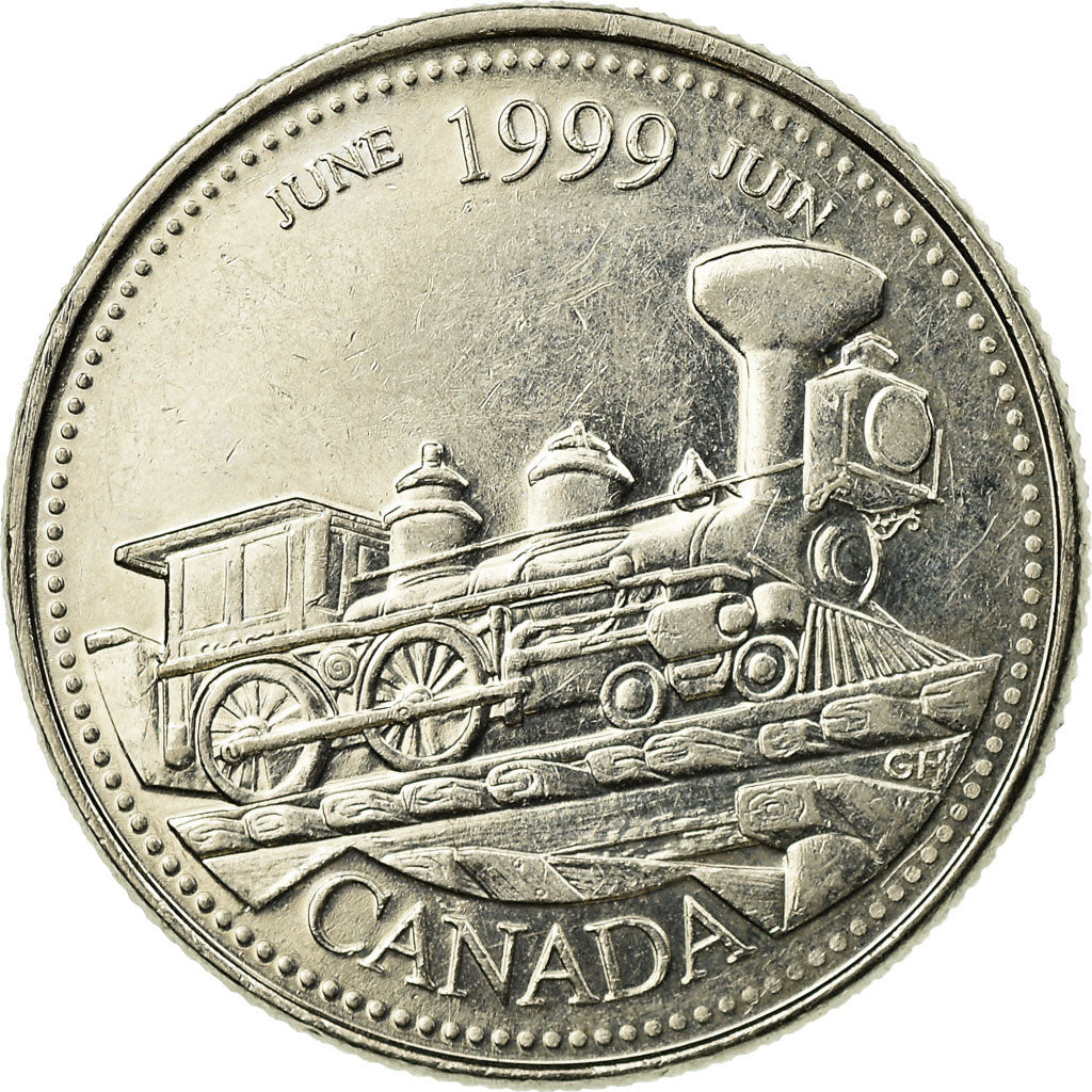 Coin, Canada, Elizabeth II, 25 Cents, 1999, Royal Canadian Mint, Ottawa