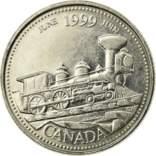 Coin, Canada, Elizabeth II, 25 Cents, 1999, Royal Canadian Mint, Ottawa