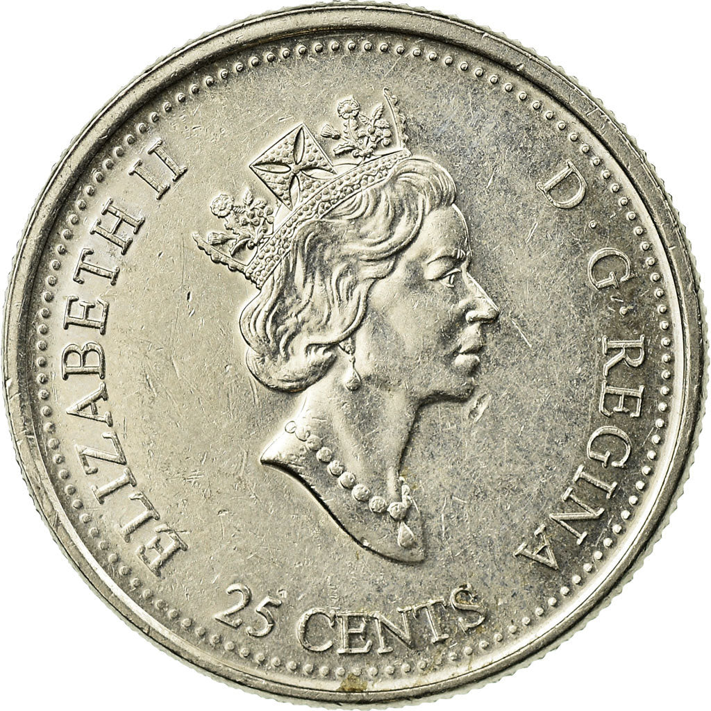 Coin, Canada, Elizabeth II, 25 Cents, 1999, Royal Canadian Mint, Ottawa