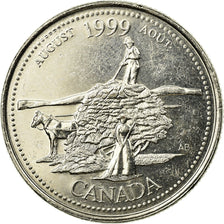 Coin, Canada, Elizabeth II, 25 Cents, 1999, Royal Canadian Mint, Ottawa