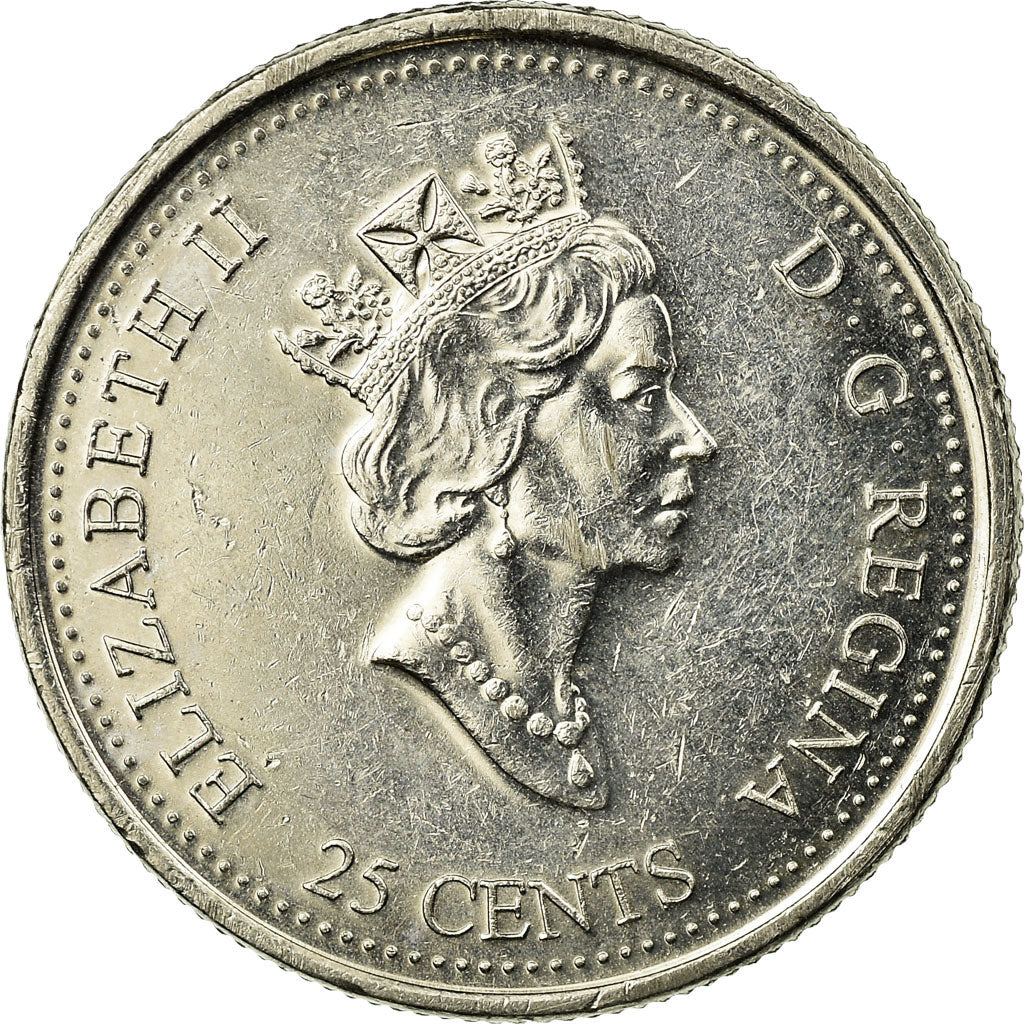 Coin, Canada, Elizabeth II, 25 Cents, 1999, Royal Canadian Mint, Ottawa