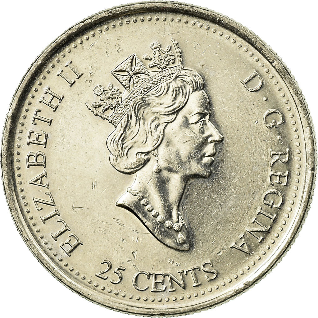 Coin, Canada, Elizabeth II, 25 Cents, 1999, Royal Canadian Mint, Ottawa