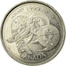 Coin, Canada, Elizabeth II, 25 Cents, 1999, Royal Canadian Mint, Ottawa