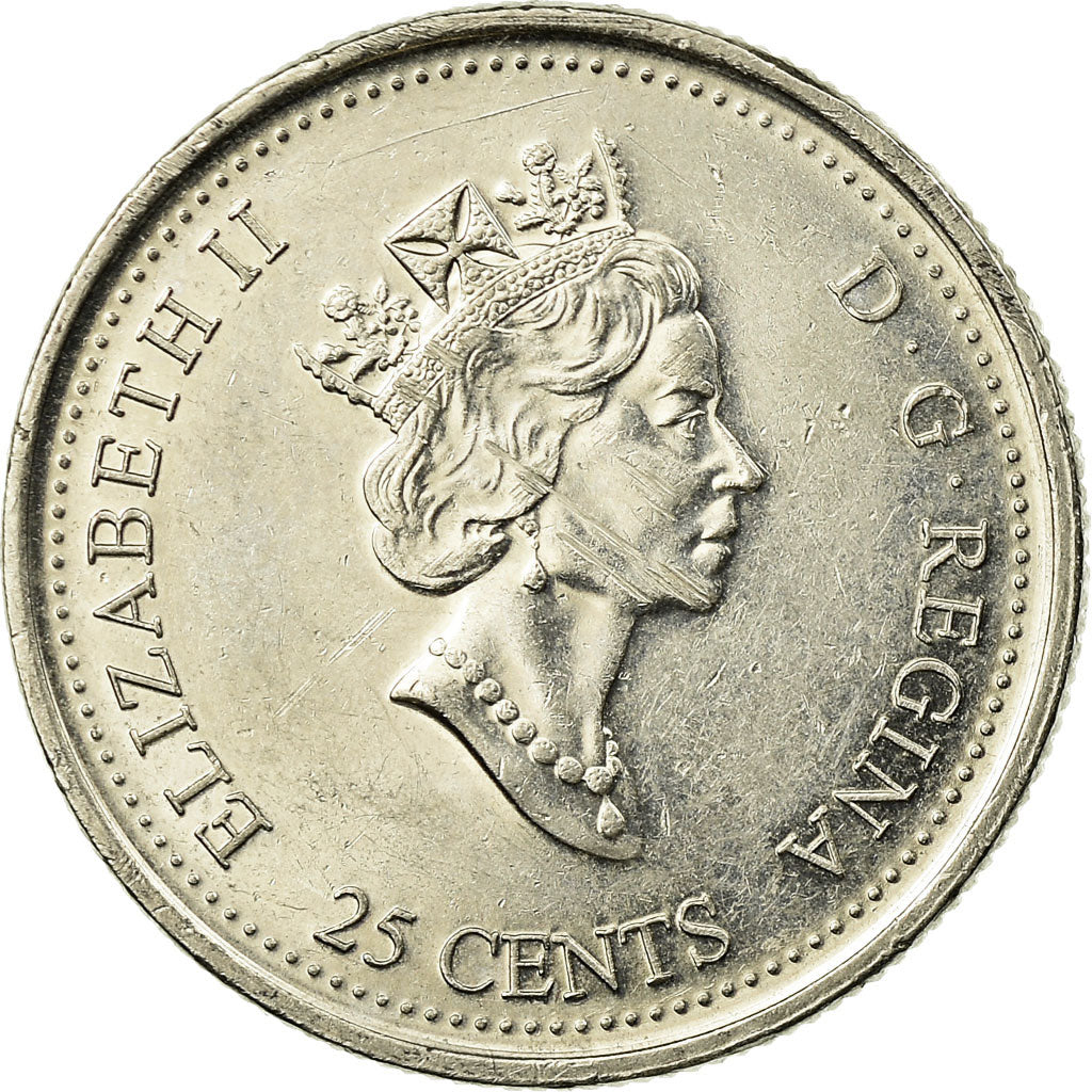 Coin, Canada, Elizabeth II, 25 Cents, 1999, Royal Canadian Mint, Ottawa