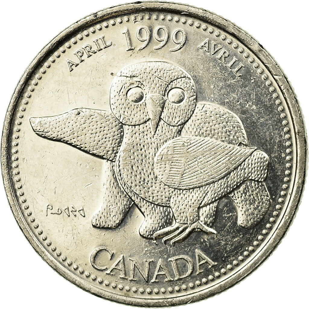 Coin, Canada, Elizabeth II, 25 Cents, 1999, Royal Canadian Mint, Ottawa
