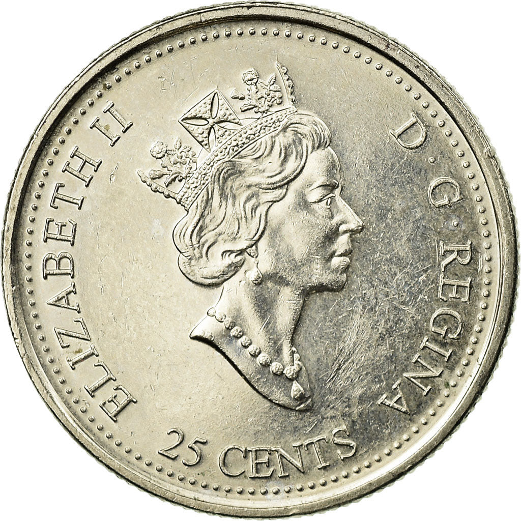 Coin, Canada, Elizabeth II, 25 Cents, 1999, Royal Canadian Mint, Ottawa