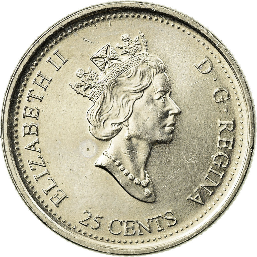 Coin, Canada, Elizabeth II, 25 Cents, 1999, Royal Canadian Mint, Ottawa