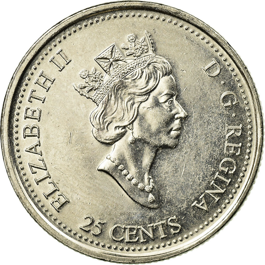 Coin, Canada, Elizabeth II, 25 Cents, 1999, Royal Canadian Mint, Ottawa
