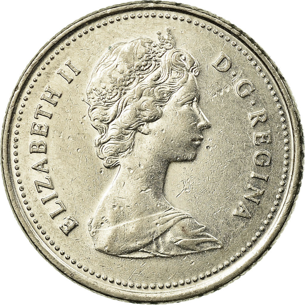 Coin, Canada, Elizabeth II, 25 Cents, 1982, Royal Canadian Mint, Ottawa