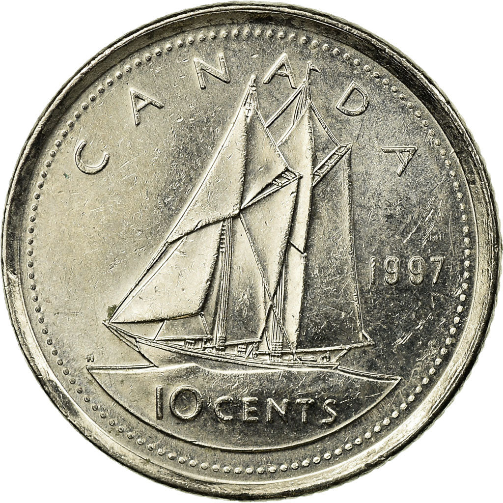 Coin, Canada, Elizabeth II, 10 Cents, 1997, Royal Canadian Mint, Ottawa