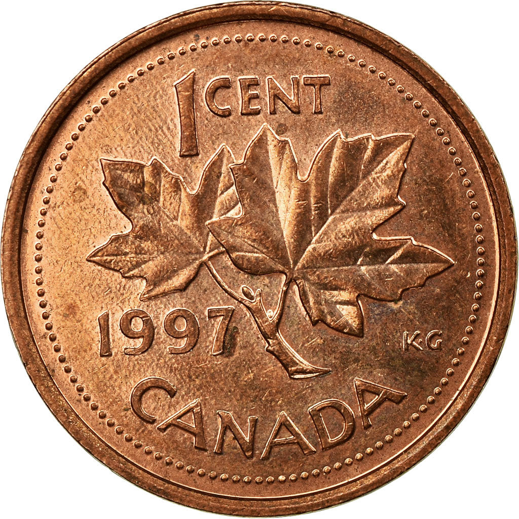 Coin, Canada, Elizabeth II, Cent, 1997, Royal Canadian Mint, Ottawa, EF(40-45)