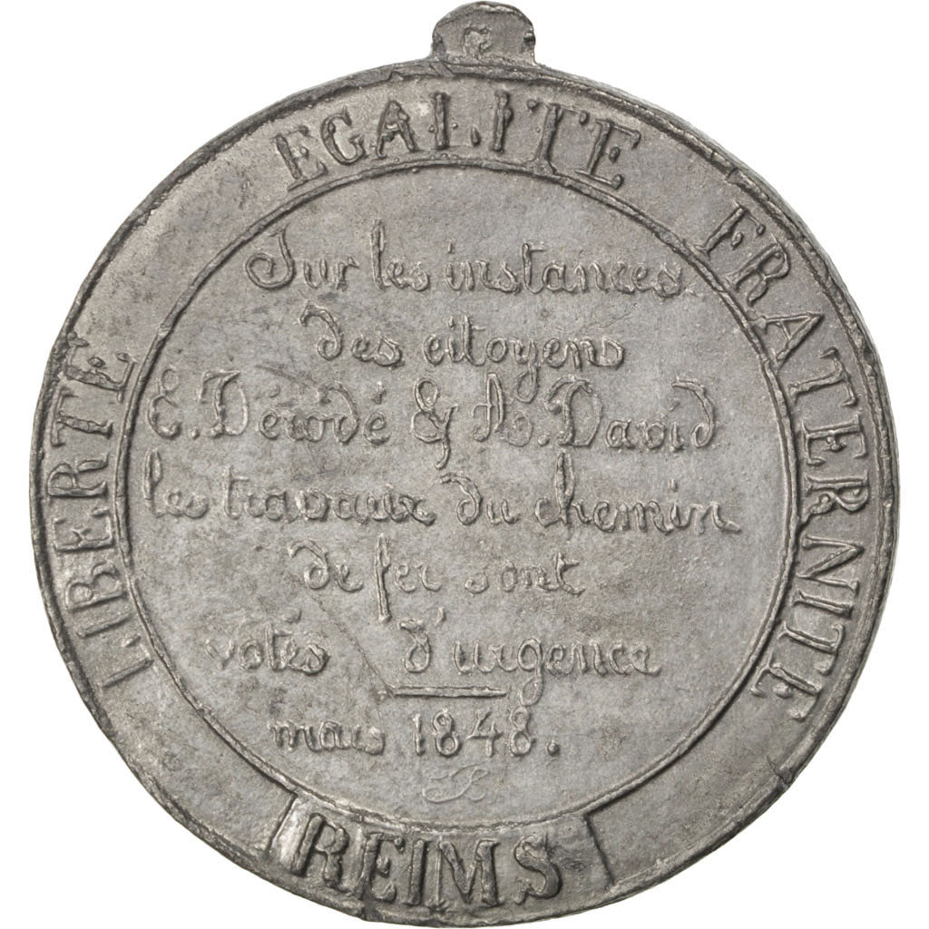 FRANCE, Politics, Society, War, French Second Republic, Medal, AU(50-53), Tin,..