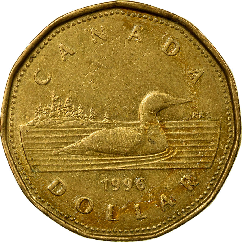 Coin, Canada, Elizabeth II, Dollar, 1996, Royal Canadian Mint, Ottawa