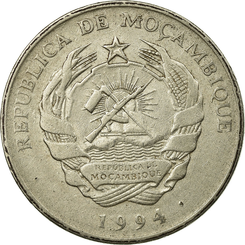 Monnaie, Mozambique, 500 Meticais, 1994, Royal Mint, TB+, Nickel Clad Steel