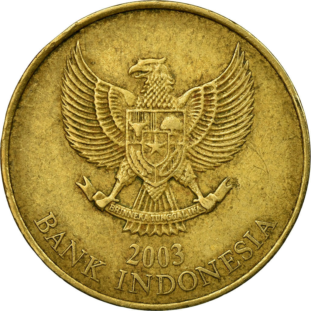 Coin, Indonesia, 500 Rupiah, 2003, VF(30-35), Aluminum-Bronze, KM:59
