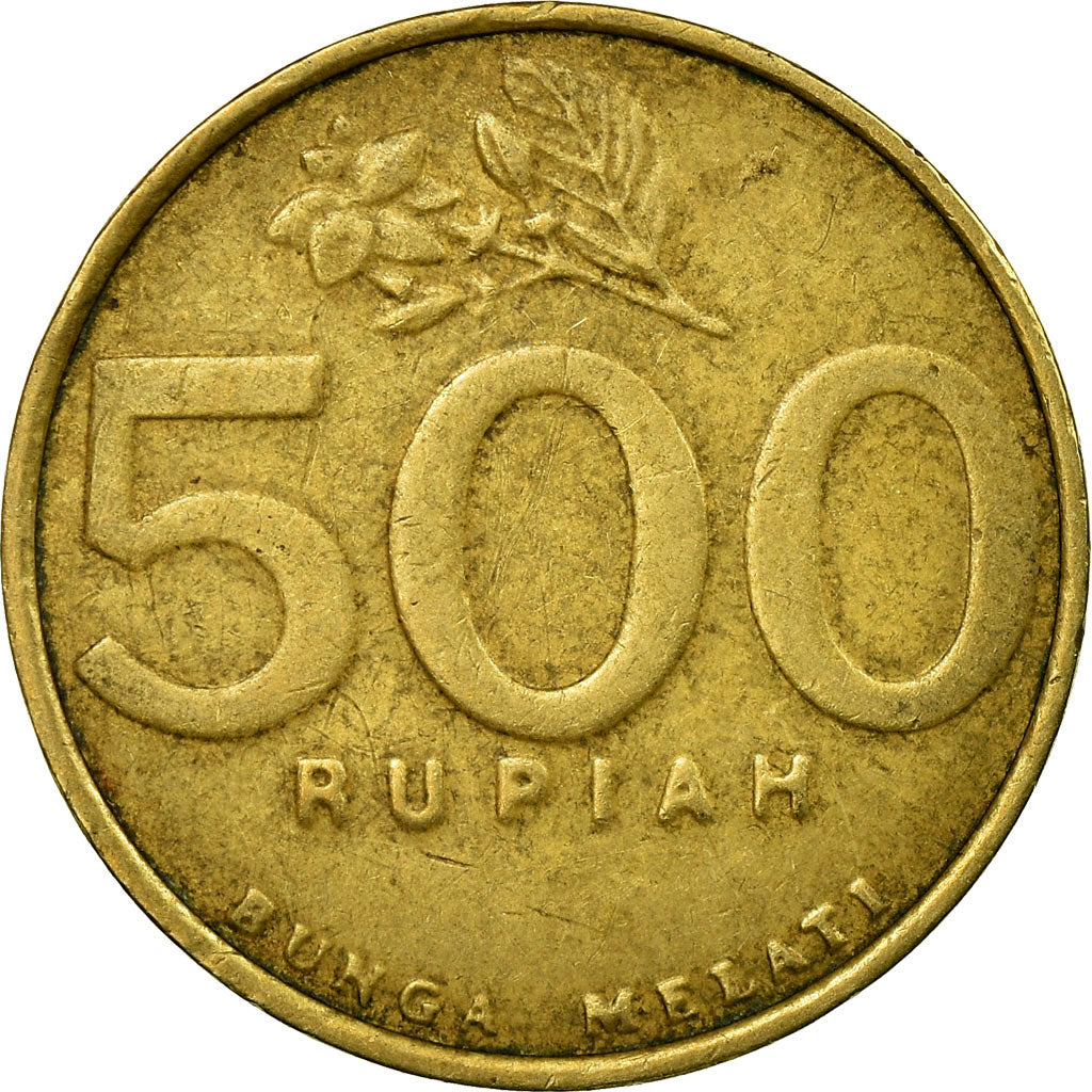 Coin, Indonesia, 500 Rupiah, 2003, VF(30-35), Aluminum-Bronze, KM:59