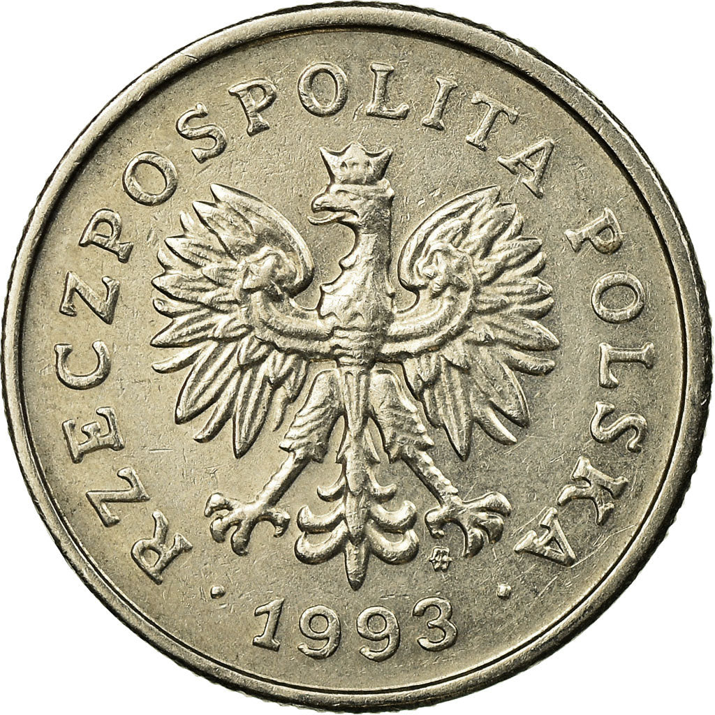 Moneda, Polonia, Zloty, 1993, Warsaw, MBC, Cobre - níquel, KM:282