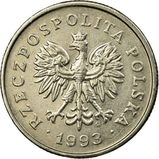 Moneda, Polonia, Zloty, 1993, Warsaw, MBC, Cobre - níquel, KM:282