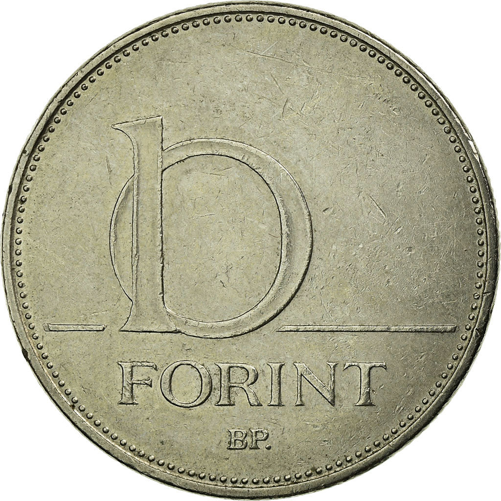 Munten, Hongarije, 10 Forint, 2006, Budapest, ZF, Copper-nickel, KM:695