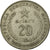 Moneda, Madagascar, 20 Ariary, 1978, British Royal Mint, BC+, Níquel, KM:14