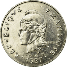 Coin, New Caledonia, 50 Francs, 1987, Paris, EF(40-45), Nickel, KM:13