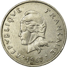 Coin, New Caledonia, 20 Francs, 1967, Paris, VF(30-35), Nickel, KM:6