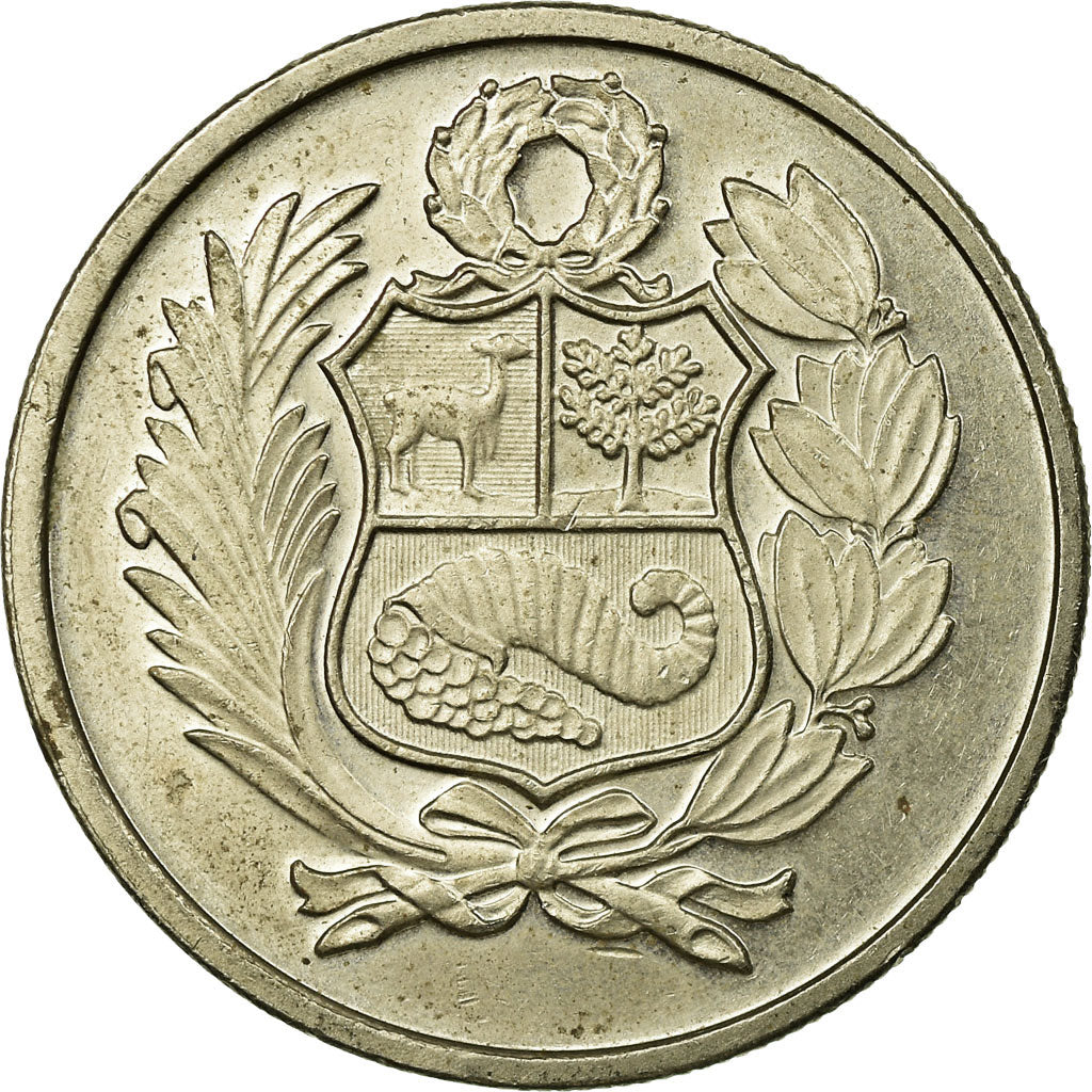 Moneda, Perú, 100 Soles, 1982, Lima, MBC, Cobre - níquel, KM:283