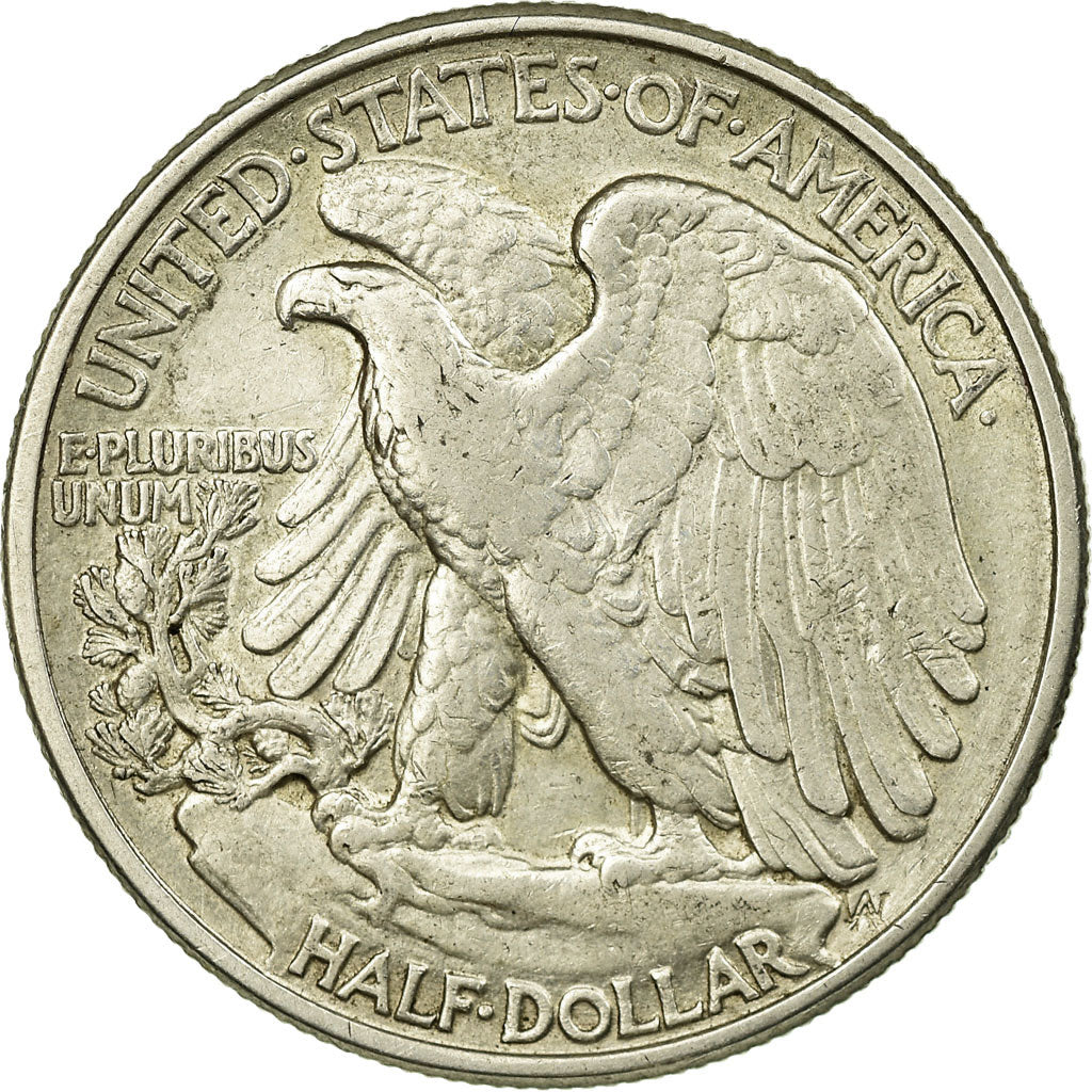 Coin, United States, Walking Liberty Half Dollar, Half Dollar, 1944, U.S. Mint
