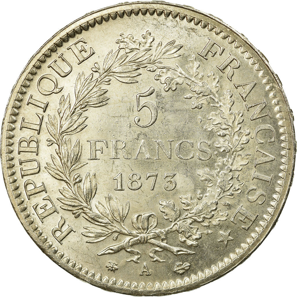 Coin, France, Hercule, 5 Francs, 1873, Paris, AU(55-58), Silver, KM:820.1
