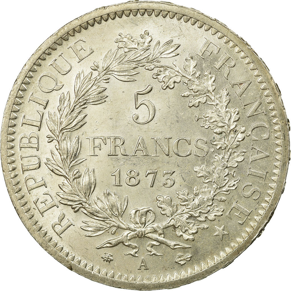 Coin, France, Hercule, 5 Francs, 1873, Paris, AU(55-58), Silver, KM:820.1