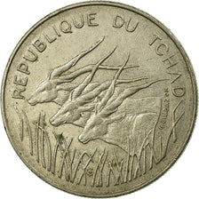 Moneta, Czad, 100 Francs, 1972, Paris, VF(30-35), Nikiel, KM:2