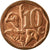 Monnaie, Afrique du Sud, 10 Cents, 2015, TTB, Bronze Plated Steel