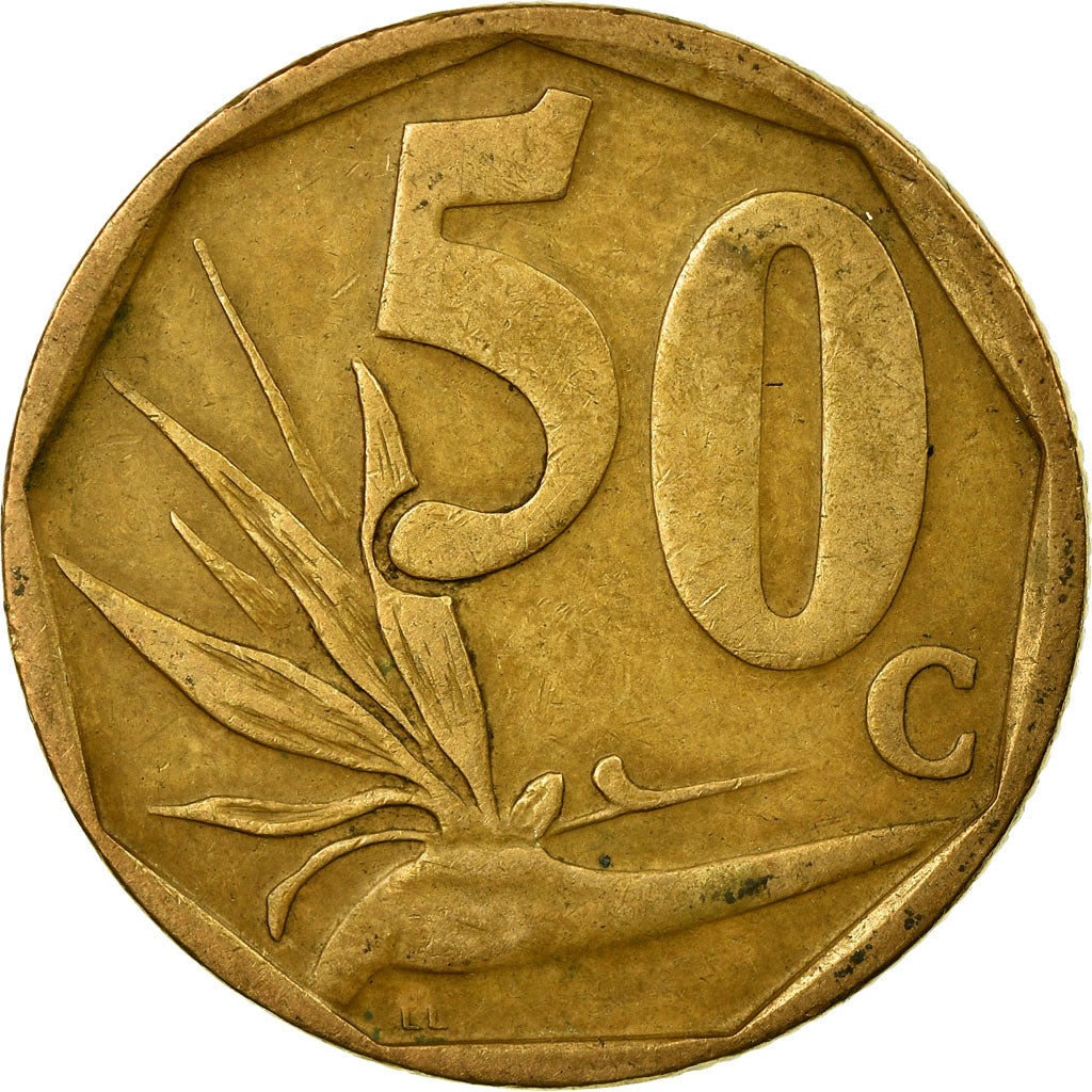 Monnaie, Afrique du Sud, 50 Cents, 2003, Pretoria, TB+, Bronze Plated Steel