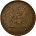 Moneta, Sudafrica, 2 Cents, 1971, BB, Bronzo, KM:83