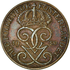 Coin, Sweden, Gustaf V, Ore, 1950, EF(40-45), Bronze, KM:777.2