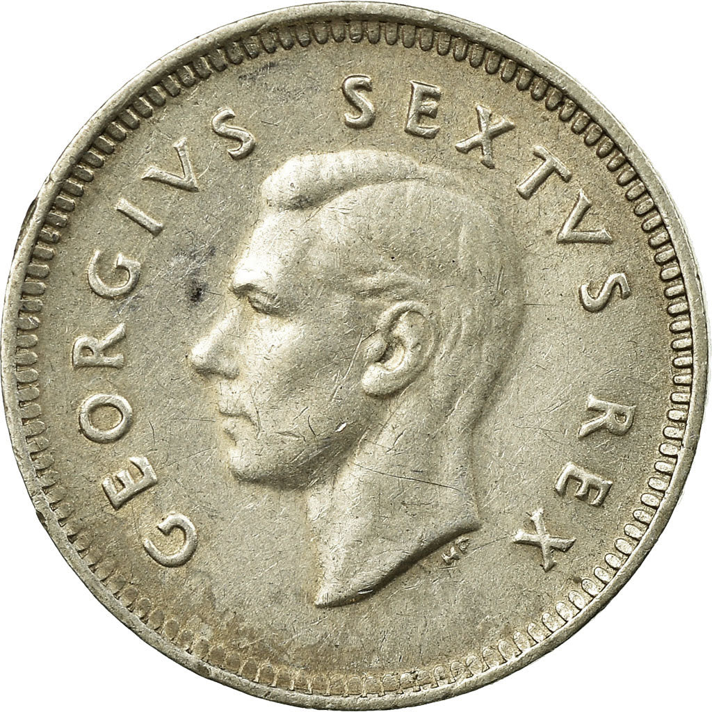 Coin, South Africa, George VI, 3 Pence, 1949, EF(40-45), Silver, KM:35.1