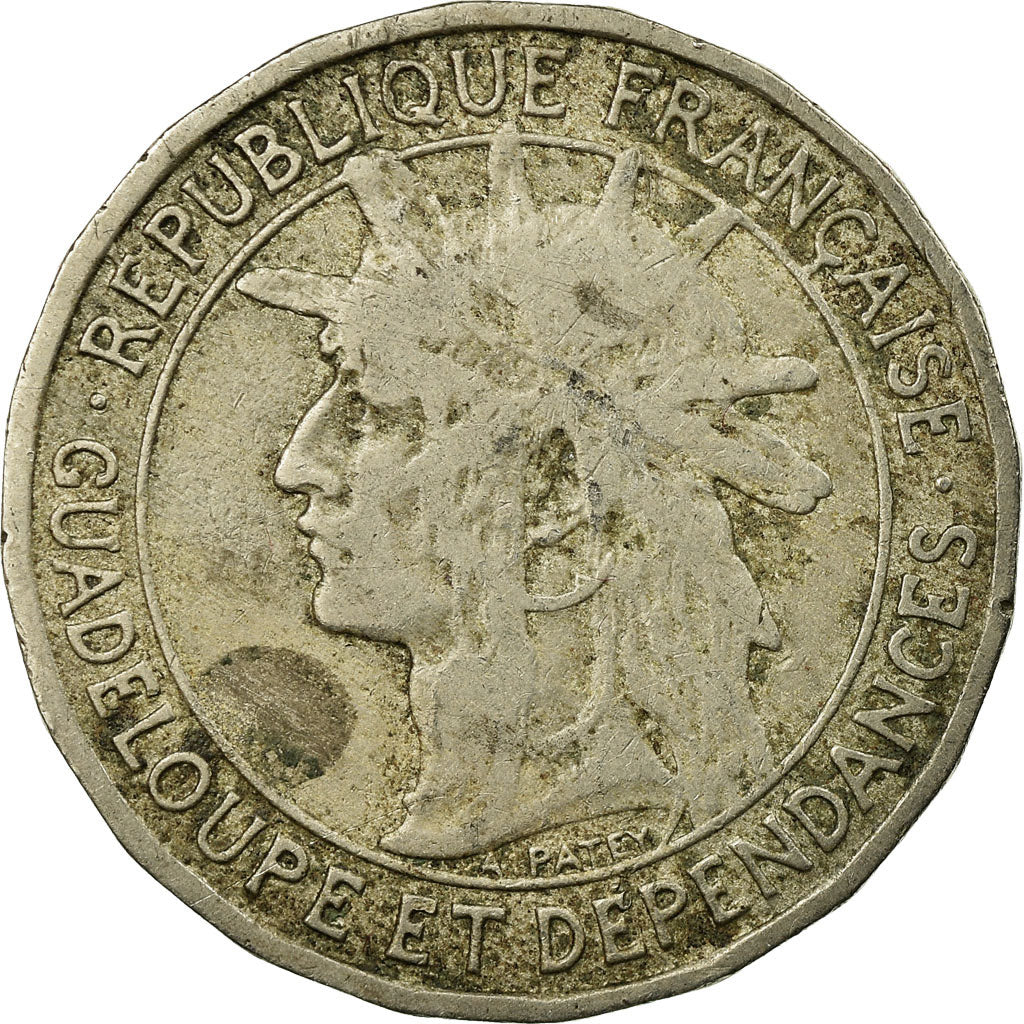 Coin, Guadeloupe, Franc, 1903, Paris, VF(20-25), Copper-nickel, KM:46