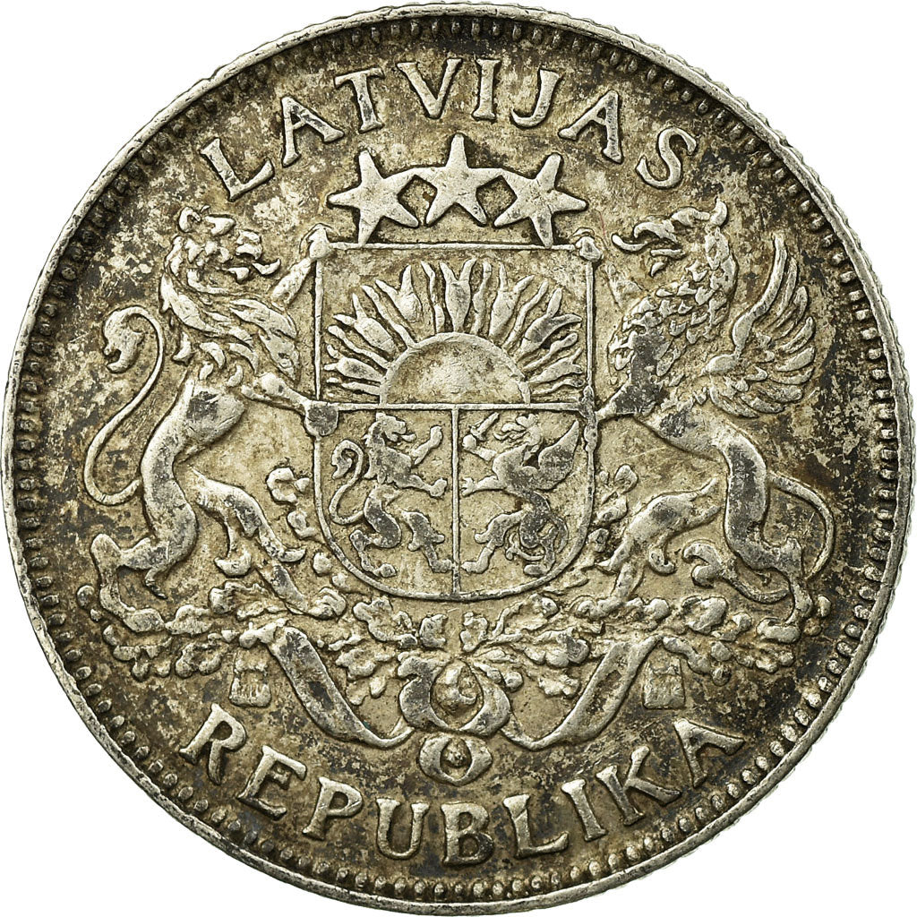 Moneta, Lettonia, Lats, 1924, MB, Argento, KM:7