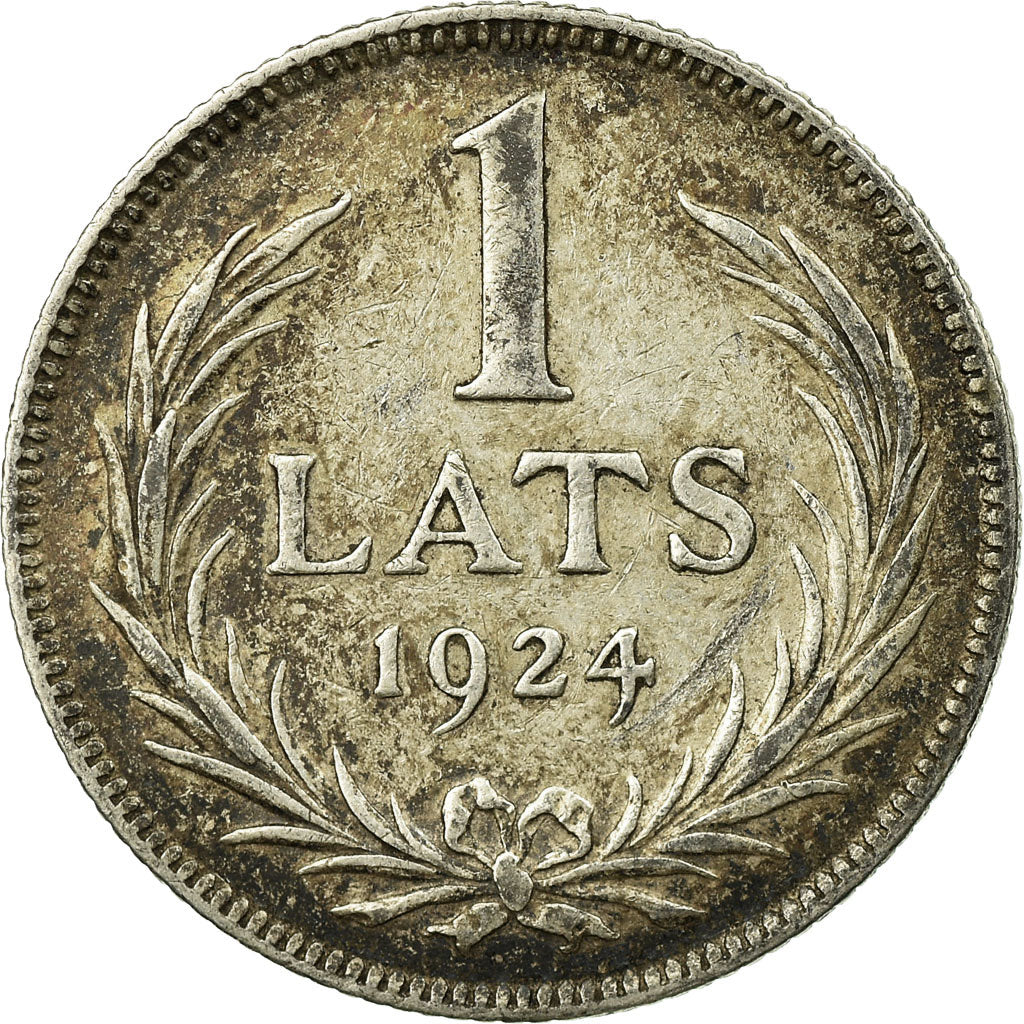 Moneta, Lettonia, Lats, 1924, MB, Argento, KM:7