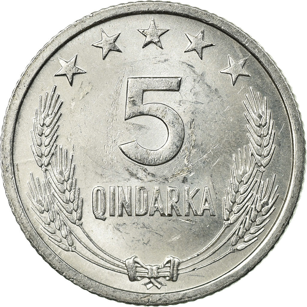 Monnaie, Albania, 5 Qindarka, 1969, Rome, TTB, Aluminium, KM:44