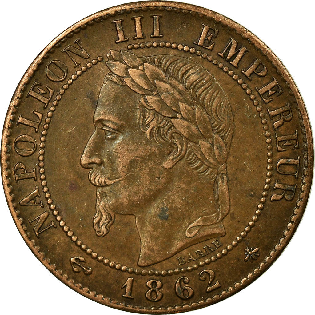 Coin, France, Napoleon III, Napoléon III, Centime, 1862, Paris, EF(40-45)