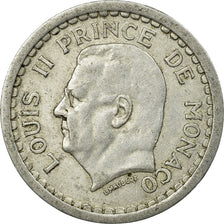 Coin, Monaco, Louis II, Franc, Undated (1943), Paris, VF(30-35), Aluminum