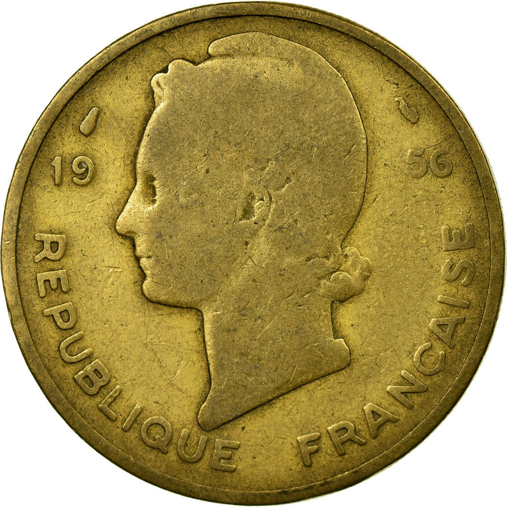 Moneta, Francuska Afryka Zachodnia, 25 Francs, 1956, Paris, VF(20-25)