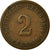 Moeda, ALEMANHA - IMPÉRIO, Wilhelm I, 2 Pfennig, 1874, Frankfurt, VF(30-35)