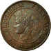 Münze, Frankreich, Cérès, 2 Centimes, 1889, Paris, S+, Bronze, KM:827.1
