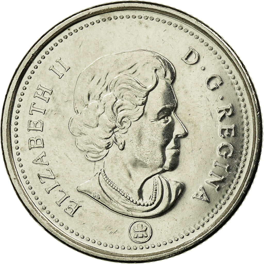 Coin, Canada, Elizabeth II, 25 Cents, 2012, Royal Canadian Mint, Winnipeg