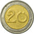 Münze, Algeria, 20 Dinars, 1992, Algiers, S, Bi-Metallic, KM:125