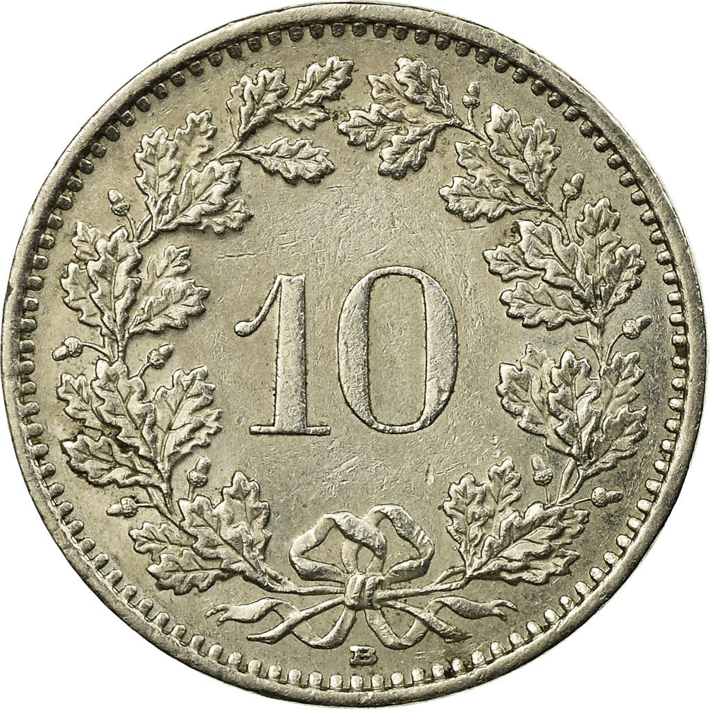 Coin, Switzerland, 10 Rappen, 2001, Bern, EF(40-45), Copper-nickel, KM:27