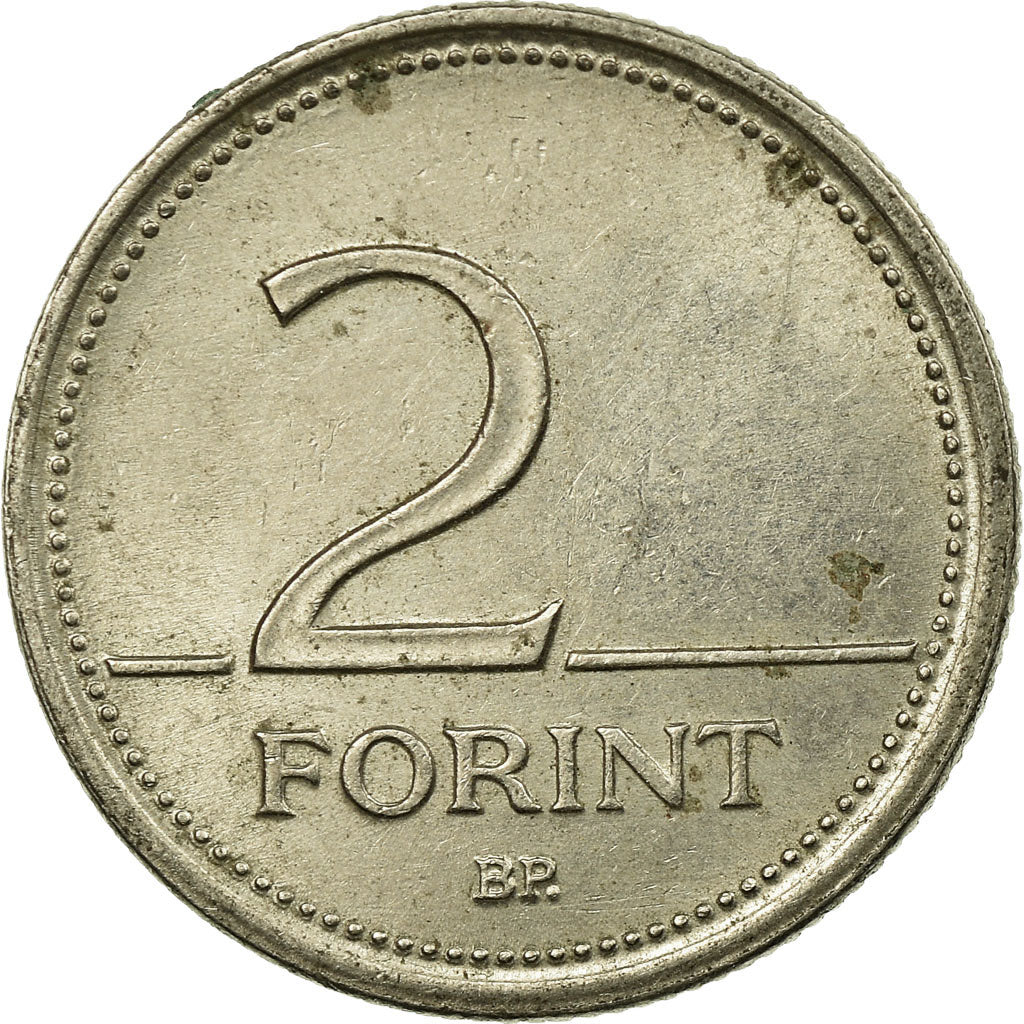 Coin, Hungary, 2 Forint, 1992, Budapest, VF(30-35), Copper-nickel, KM:693